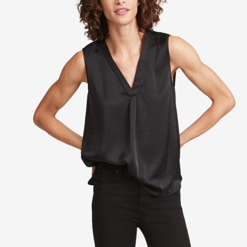 JOIE INTERMIX silk sleeveless buttoned down tank